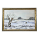 Huile sur toile « Paysage enneigé »