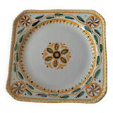 Square dish in earthenware Hubaudière & Bousquet (HB) Quimper