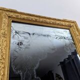 Antique 19th century gilded mirror 94 x 70 cm