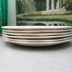 Lots of 6 flat plates model embrun, with floral motifs. Stamped Salins France