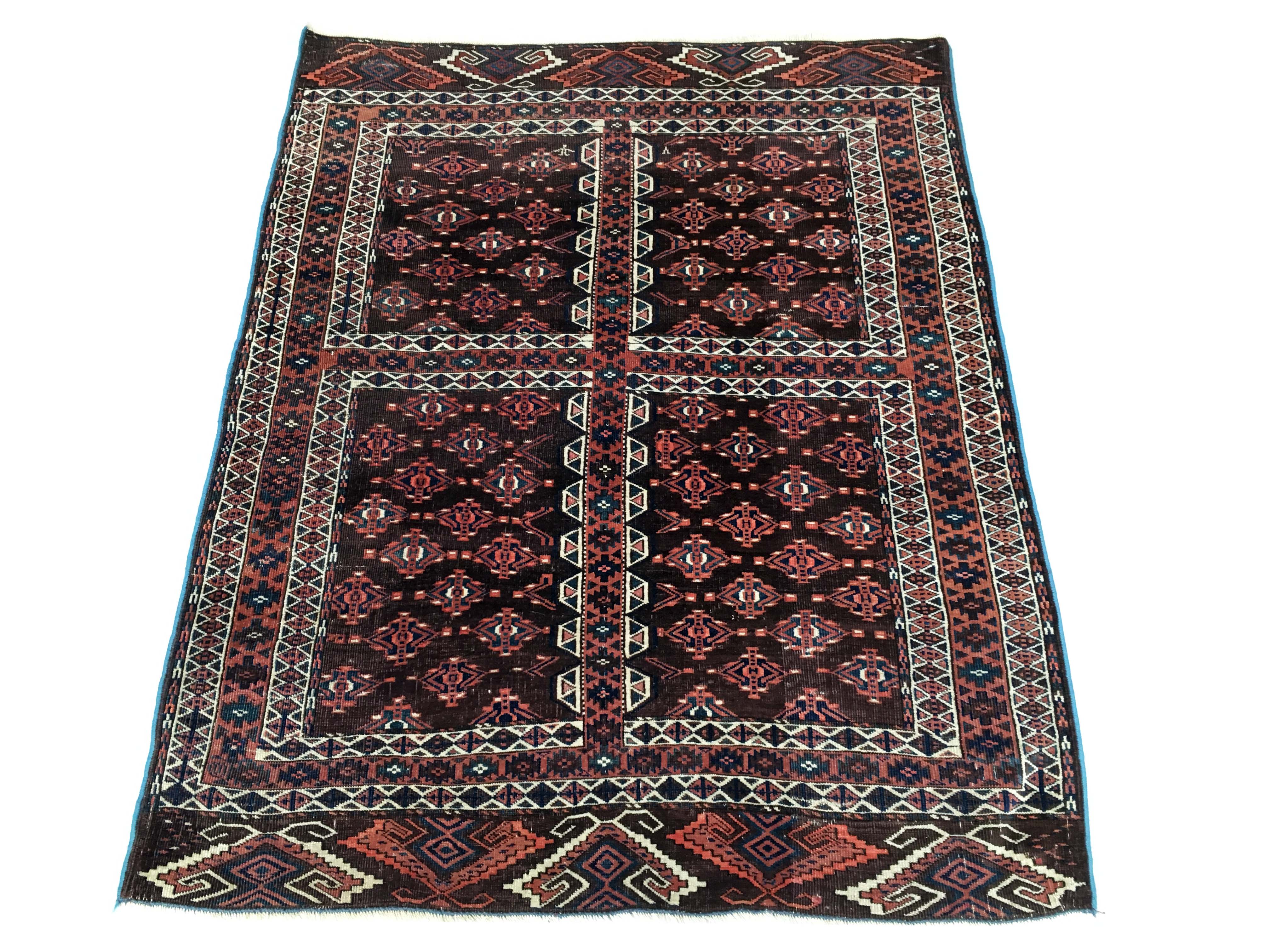 Carpet Tekke Engsi former 165 x 130 cm around 1900