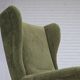 1960s, Scandinavian design, highback armchair, furniture velour.