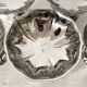 Vintage stainless steel stemmed bowls