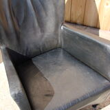 Pair of armchairs with footstool montis, 1980s