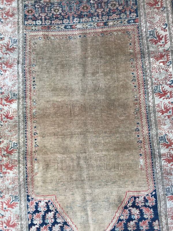 Former carpet Turkish Panderma finely done hand 120 X 177 CM