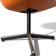 Charles Pollock Knoll Office Chair Patinated Camel Leather