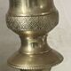 Antique pair of gilded bronze candlesticks