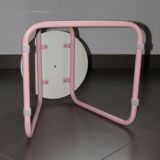 80's design stool in pink tube