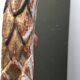 Louis XVI-style gilded wooden vintage mirror 38x27cm