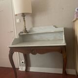 Old wooden and marble dressing table