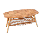 Vintage rattan coffee table