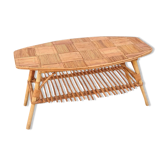 Vintage rattan coffee table