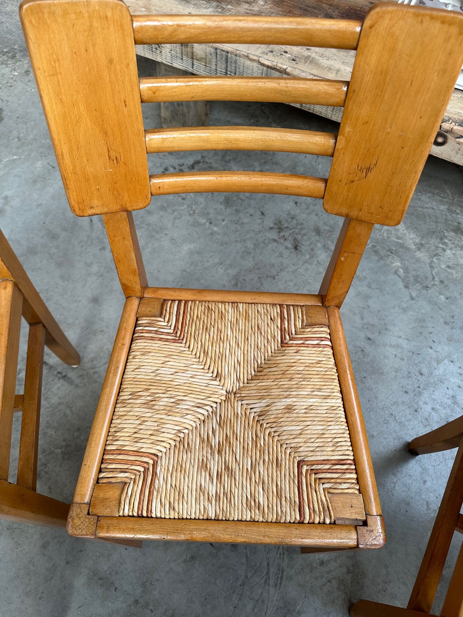 Suite of 6 Pierre Cruège chairs