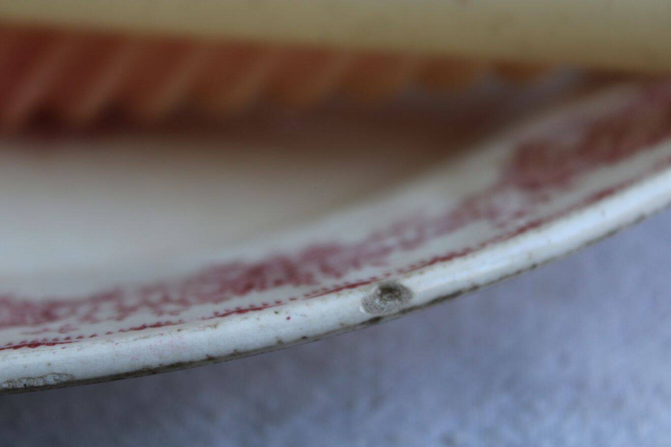 Old ironstone serving dish