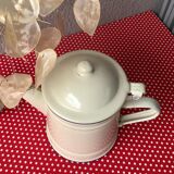 Vintage beige enamelled teapot