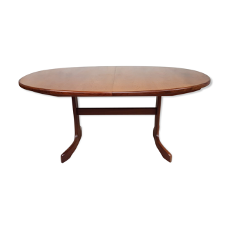 Vtg mid century g plan fresco teak extending 4 - 6 seat oval dining table retro
