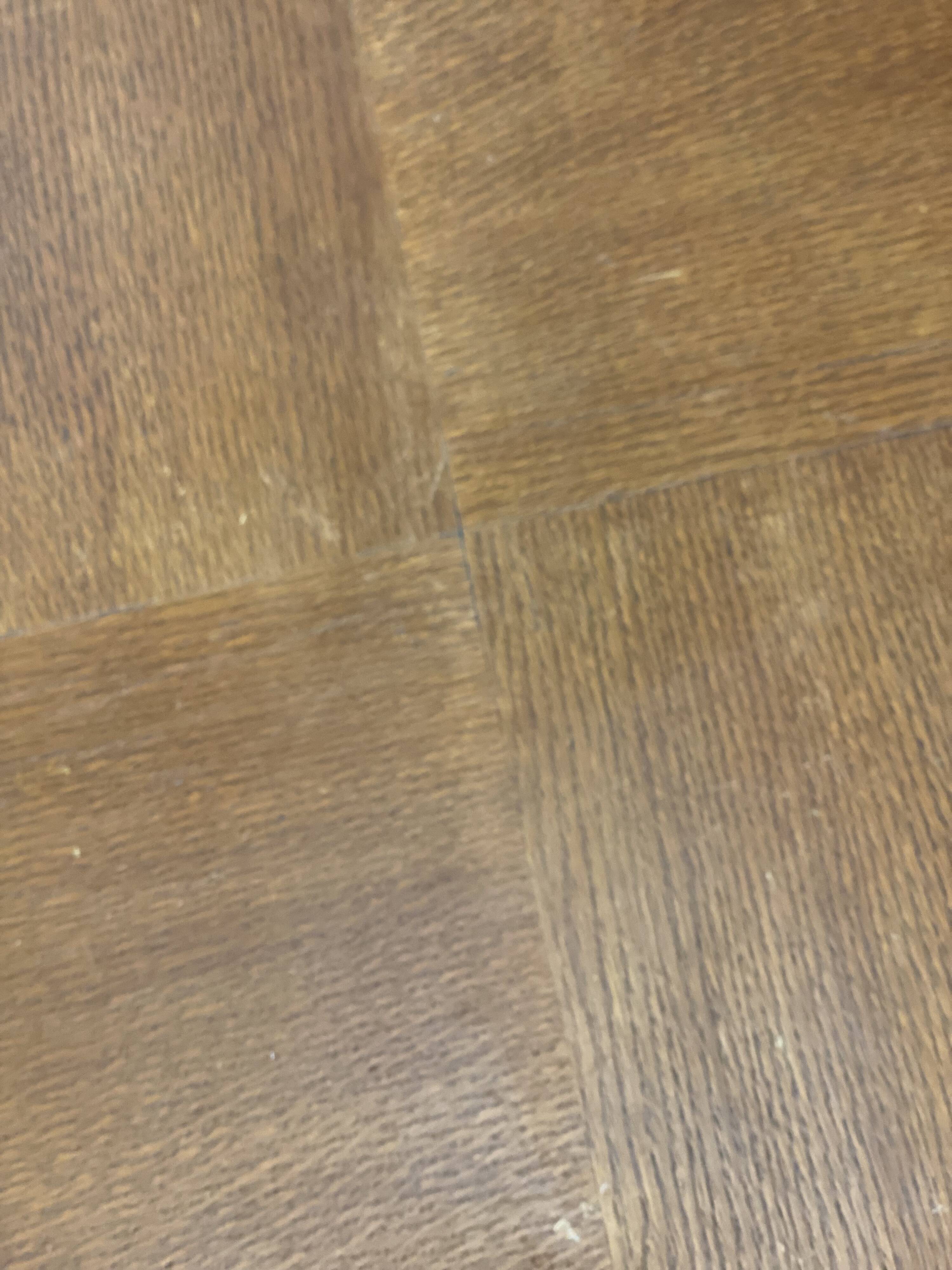 Vintage oak round side table