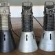 Lot de 3 suspensions industrielles Philips - Cône