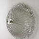 Murano glass scalloped flushmount ceiling light, Italy 1960s