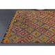 Vintage Turkish Oushak Handmade Wool Cotton Orange Area Rug 150x230