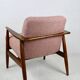 Pink Boucle GFM63 Lounge Chair by J. Kedziorek, 1970s