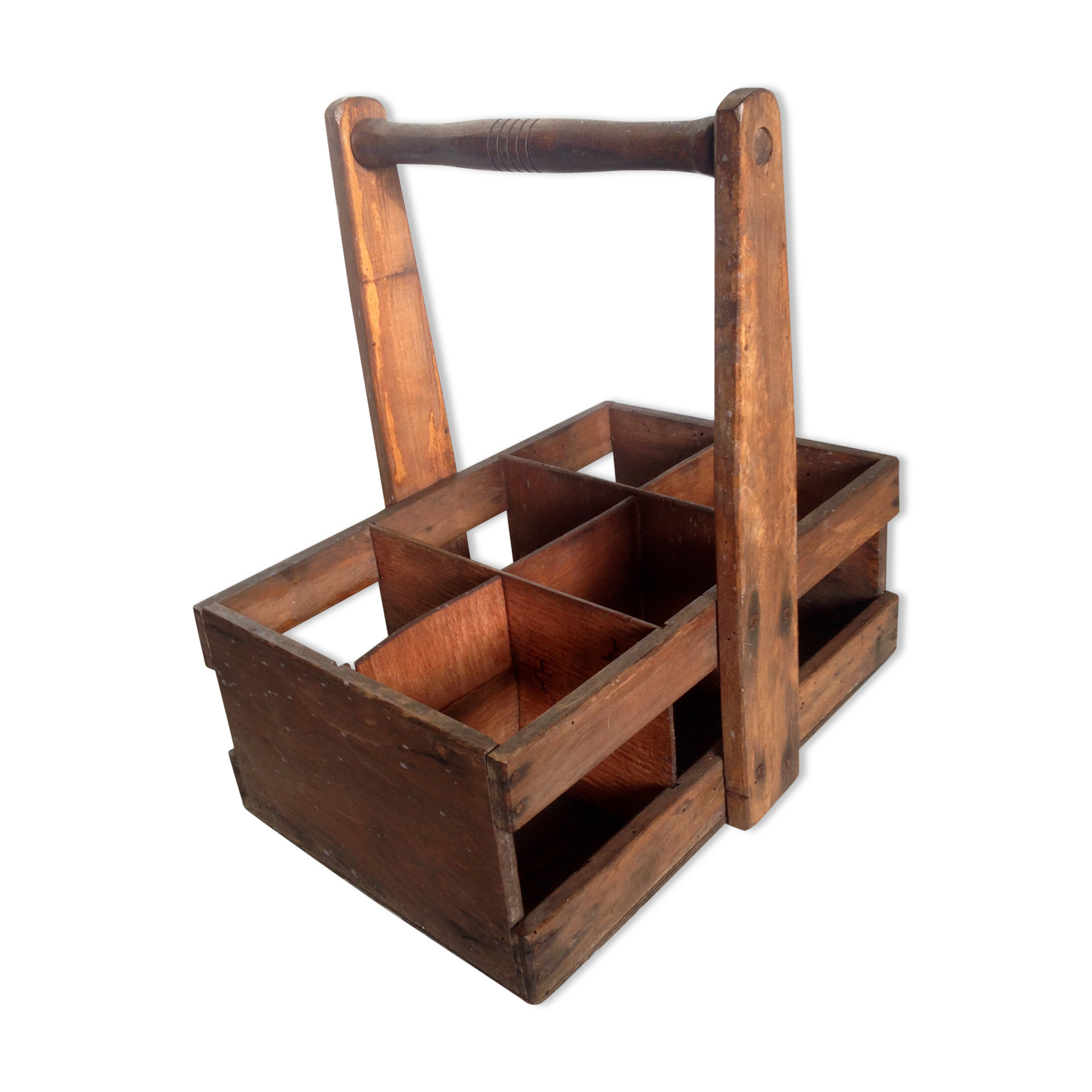 Old bottle wooden door