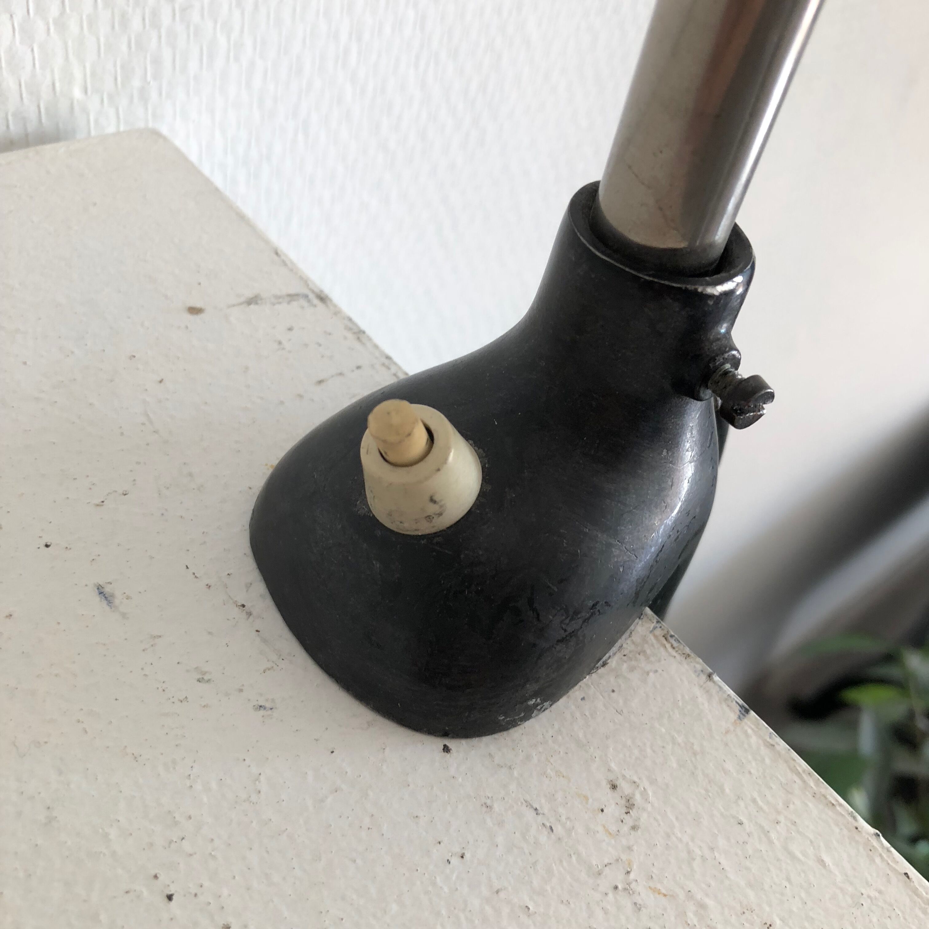 Lamp factory vise Kaiser Idell 65 cm vintage 1950