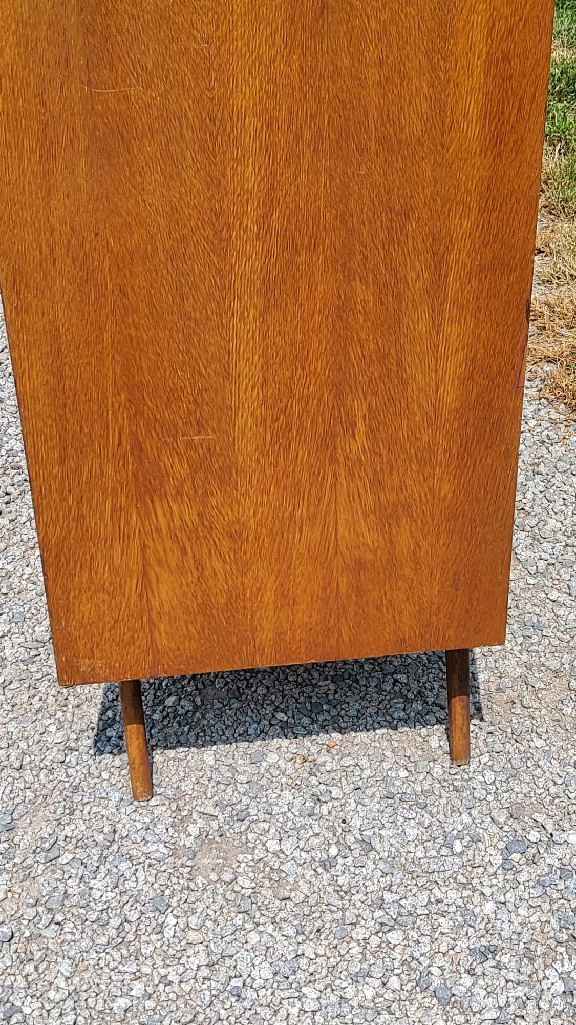 Vintage Golden Blond Oak Chest of drawers Feet Compass 6 Drawers 1 Door 50s