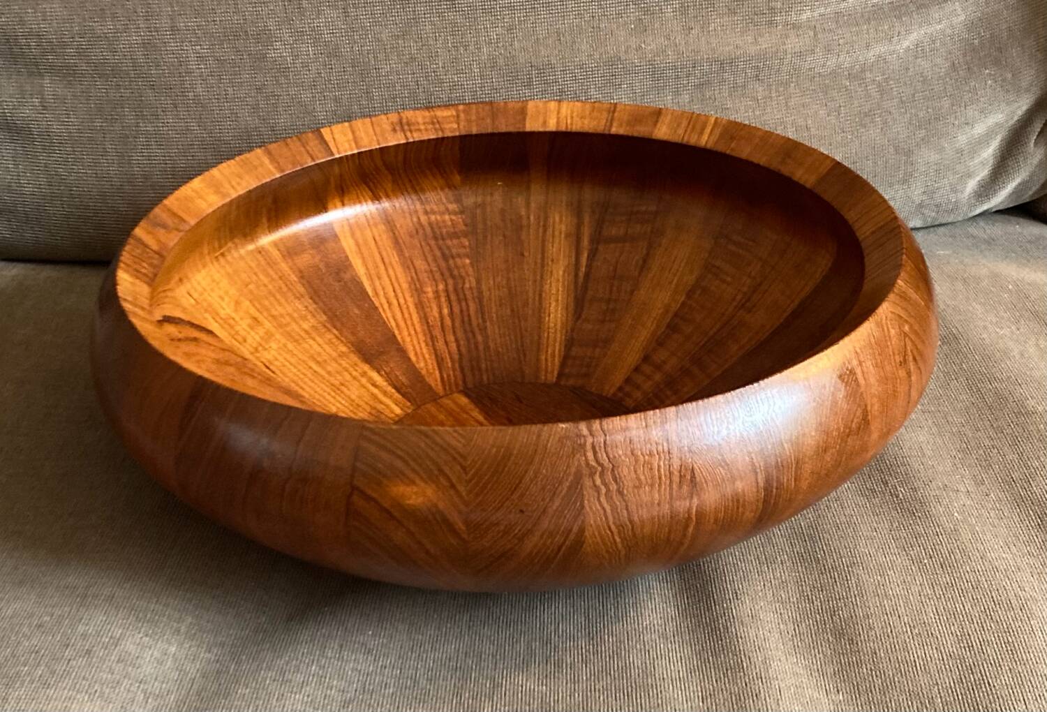 Large teak salad bowl Dansk Designs Denmark