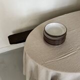 Dessert service in Gien stoneware, vintage 1970