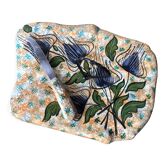 Cheese platter in Vallauris earthenware vintage with its knife