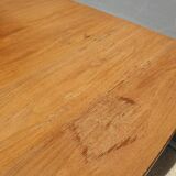 Scandinavian table 2 extensions teak "tray in its juice"