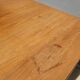 Table scandinave 2 allonges teck "plateau dans son jus"