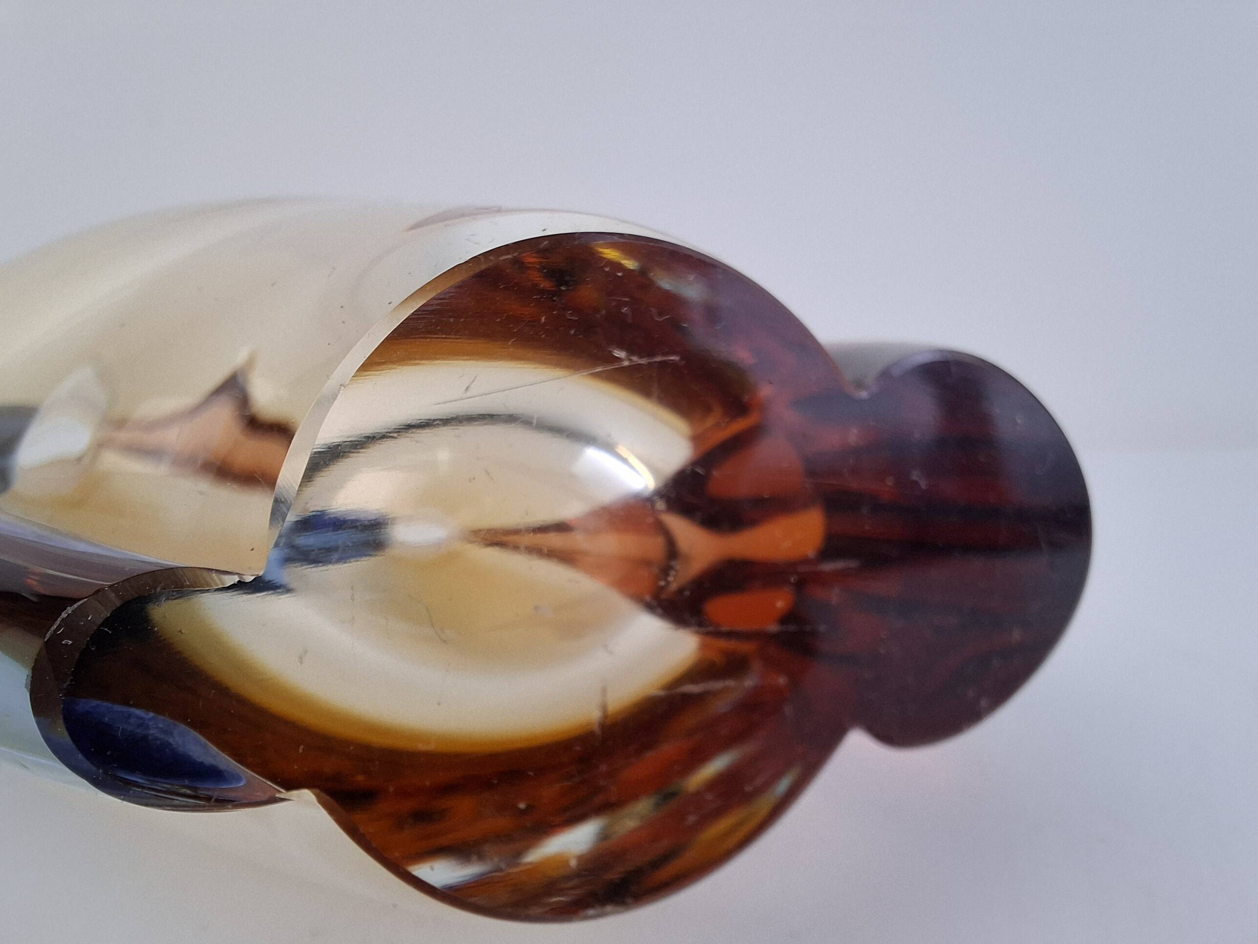 Czech art glass vase by Hana Machovska Mstisov, 1960s