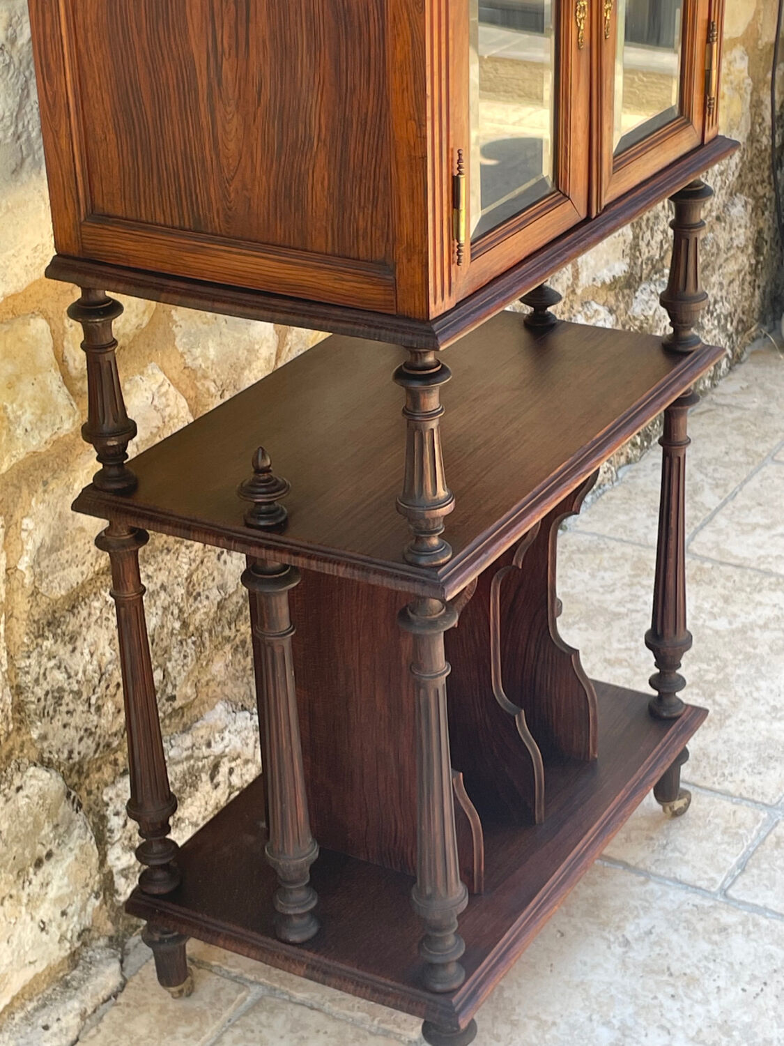 Napoleon III Style Mahogany Music Cabinet