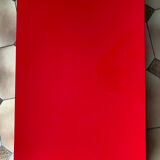 Lacquered red tv cabinet