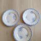 Earthenware dinner plates from Sarreguemines, Watteau, U & C, 1950s