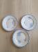 Earthenware dinner plates from Sarreguemines, Watteau, U & C, 1950s