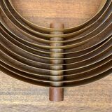 Mid-Century Teak Moon Lamps, 1960s, set of 2