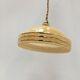 Yellow Clichy glass suspension and golden eder