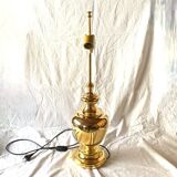 Large vintage brass lamp base - height: 75 cm
