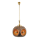 brown and orange ceramic Sputnik pendants, Germany, 1970s
