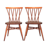 Set of 2 candlestick chairs by Lucian Ercolani for Ercol