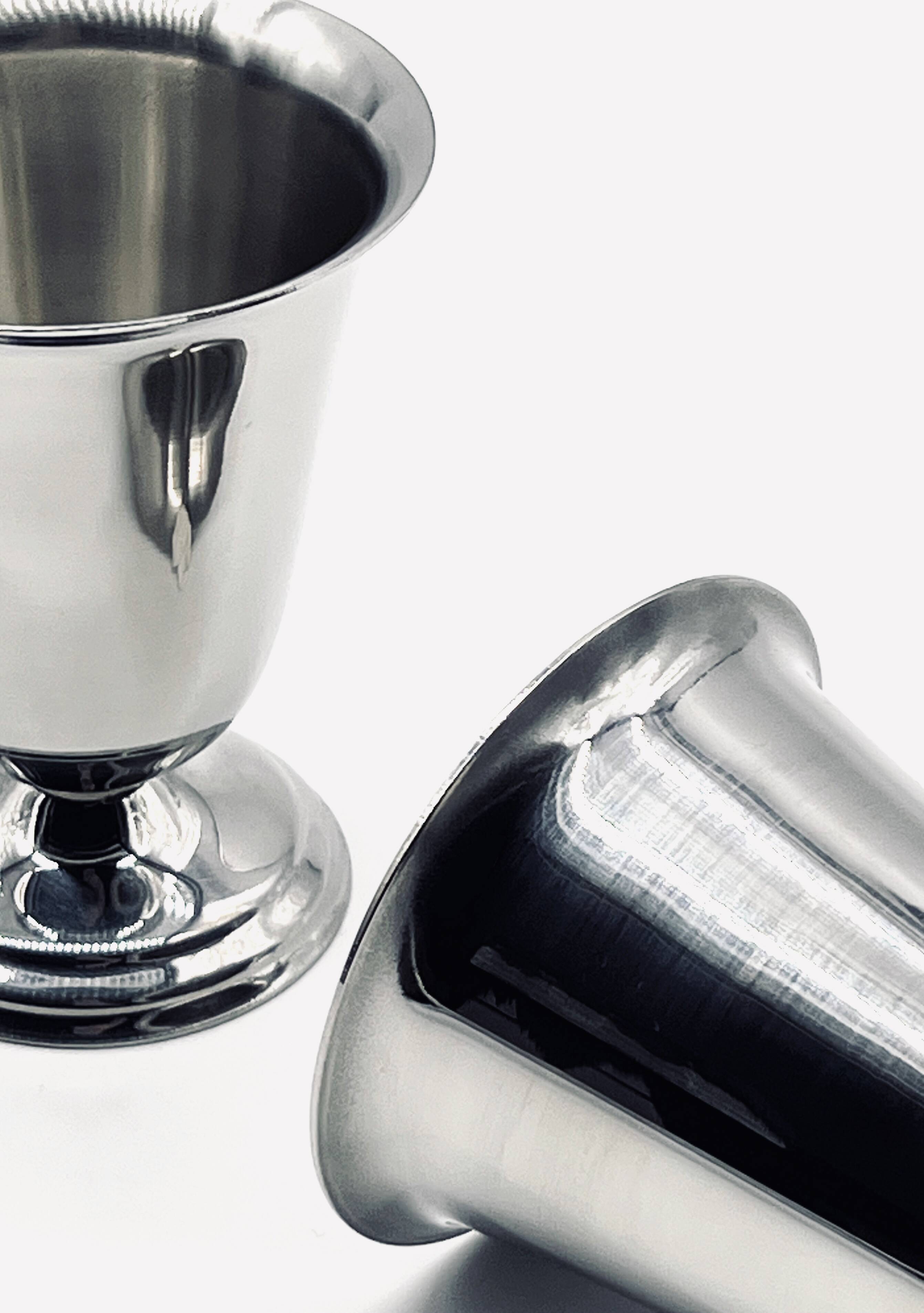 6 coupes à dessert en inox