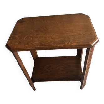 Wooden serving side table