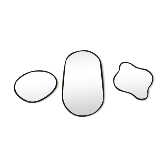 Collection de 3 miroirs forme libre 1950 1960