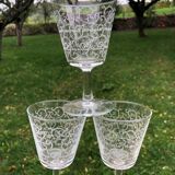 10 baroque stemmed glasses
