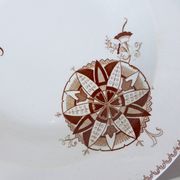 3 deep plates from Sarreguemines, Danish model 210427.