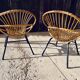 Pair of "shell" armchairs 50s / 60s