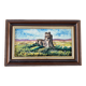 Framed oil painting - Landscape with castle ruins